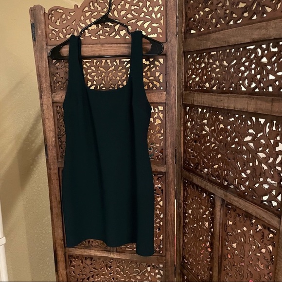 Bec + Bridge Margaux Hunter Green Mini Dress - Picture 3 of 4